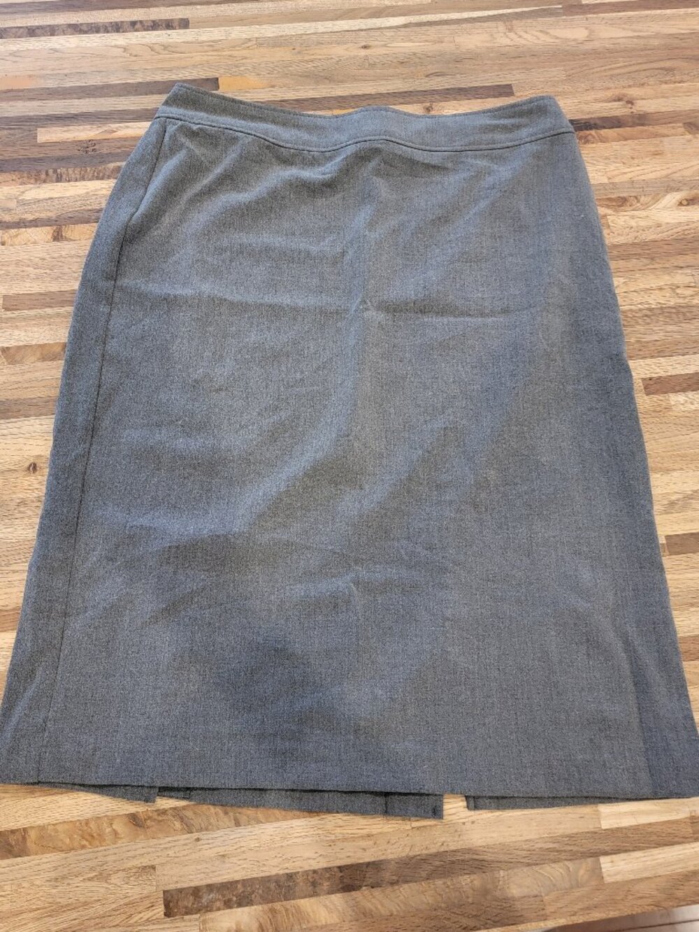 Sunny Leigh Gray Midi Knee Length Career Skirt